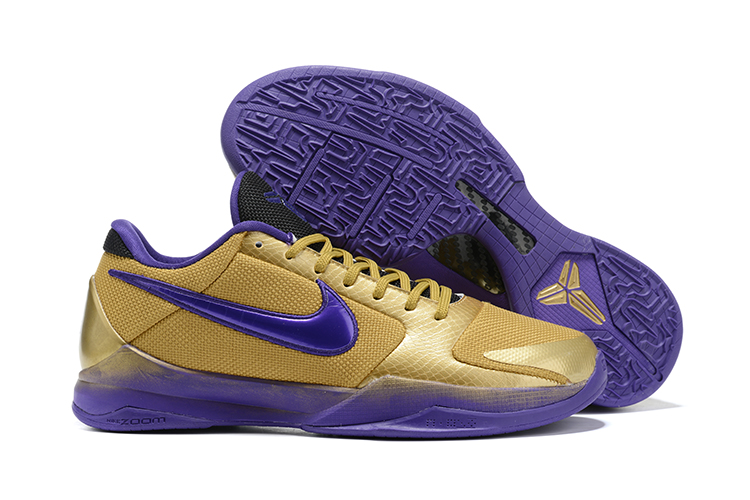 2020 Nike Kobe Bryant V Hall of Fame Gold Purple Red - Click Image to Close